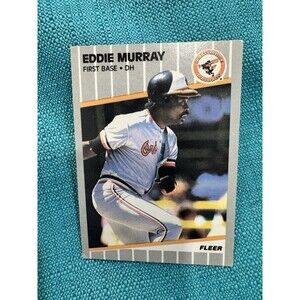 1989 Fleer Eddie Murray #611 Baltimore Orioles HOF 1B Vintage Baseball Card